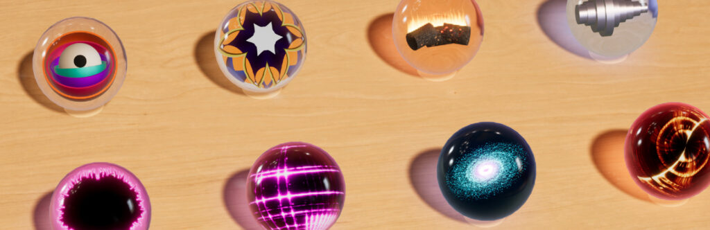 view of the vibe gallery with marbles